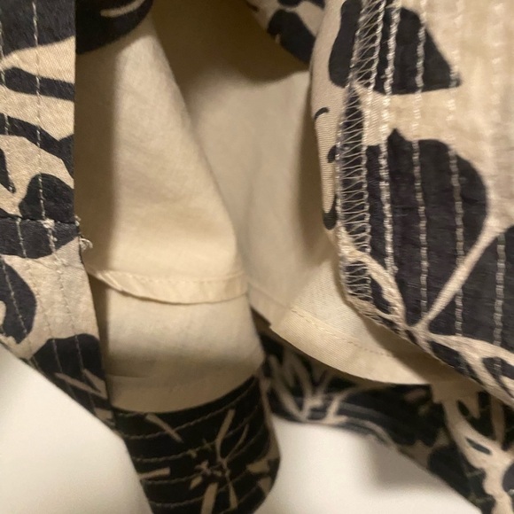 DKNY Jeans 100% Cotton Flower Print Skirt Size 6, Fully Lined, Side Zip - Picture 8 of 12